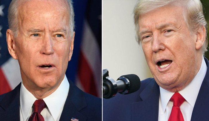 డొనాల్డ్ ట్రంప్ కంటే లీడ్‍లో బిడెన్
