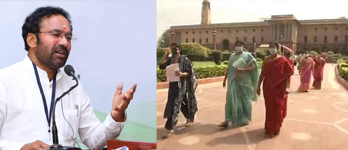 కేంద్ర మంత్రి కిషన్‍ రెడ్డి ని కలిసిన అమరావతి మహిళలు