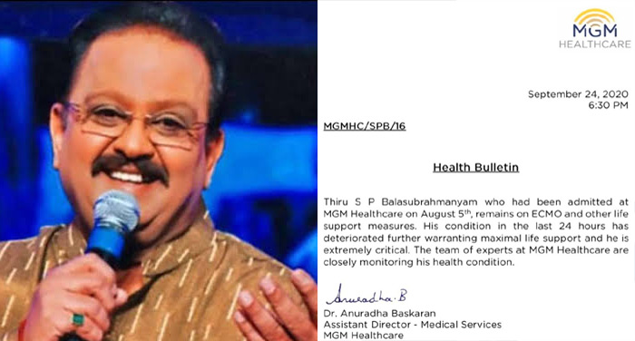 విష‌మించిన బాలు ఆరోగ్యం…