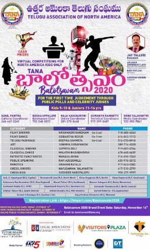 ఆన్‌లైన్‌ వేదికగా ‘తానా’ బాలోత్సవం