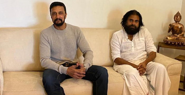 జనసేన అధ్యక్షులు పవన్ కల్యాణ్, సుదీప్ ల భేటీ