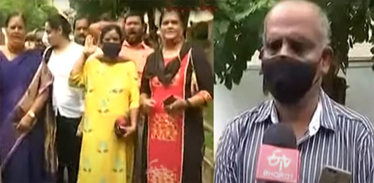 రామ్ గోపాల్ వర్మ ఆఫీసు వద్ద దిశ తండ్రి ఆందోళన