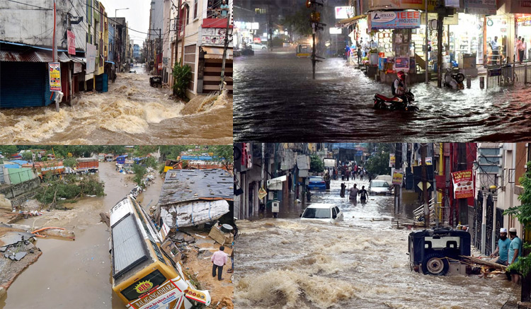 వందేళ్లలో రెండో అత్యధిక వర్షపాతం..