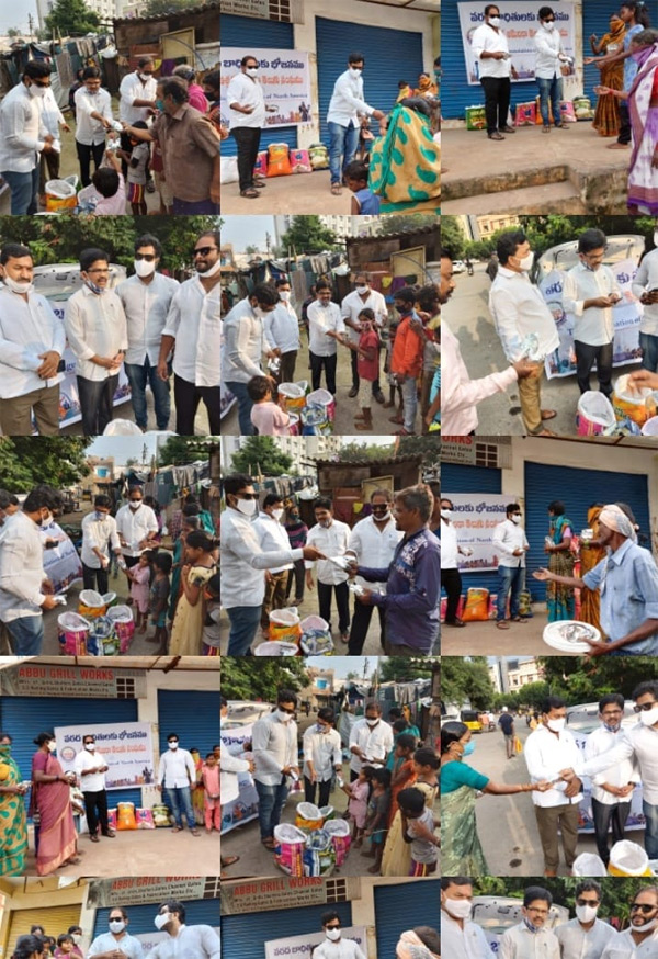 వరద బాధితులకు ఆహారం పంపిణీ…