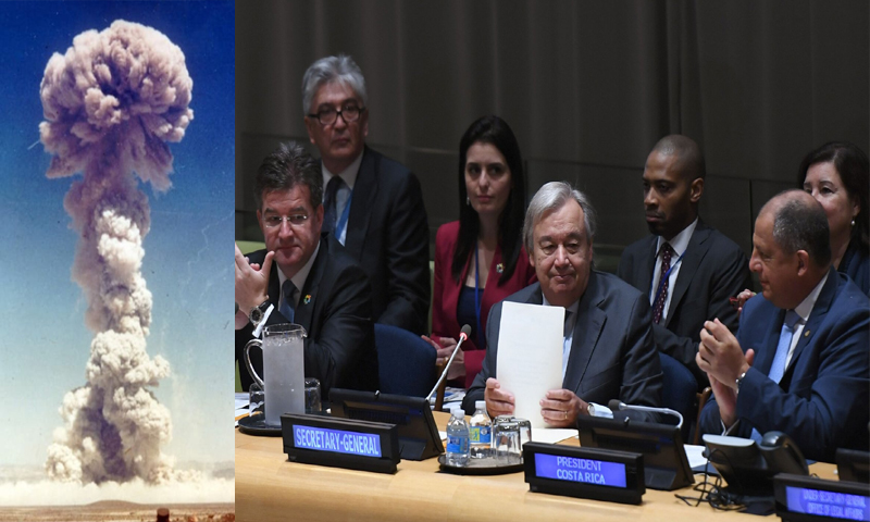 అణ్యాయుధ నిషేధానికి 50 దేశాలు ఓకే