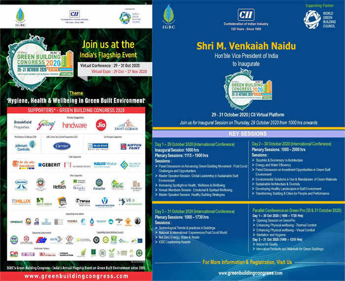Green Building Congress 2020 from Oct 29-31