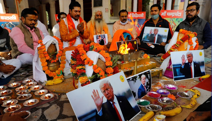 డొనాల్డ్ ట్రంప్ విజయం కోసం పూజలు