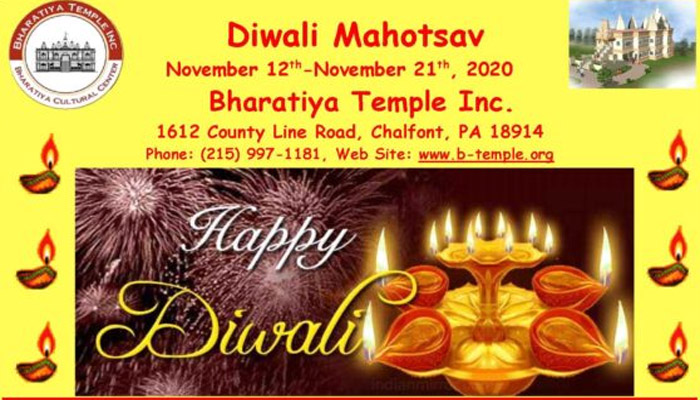 Deepavali Celebrations At Bharatiya Temple 