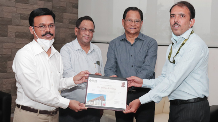 ఎస్ఆర్ఎం ప్రొఫెసర్ కు అరుదైన గుర్తింపు …