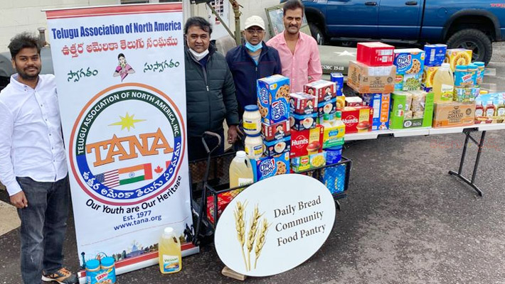 తానా ఫుడ్‌ డ్రైవ్‌కు అభినందనలు