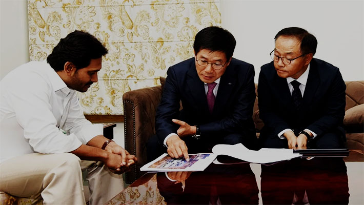 సీఎం వైఎస్ జగన్ ను కలిసిన కియా ప్రతినిధులు