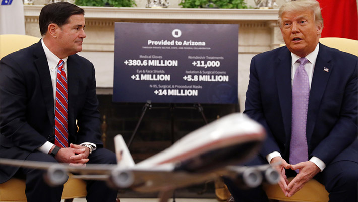 గవర్నర్ డౌగ్ డ్యూసీ ని బహిరంగంగా తప్పు పట్టిన ట్రంప్ గవర్నర్ డౌగ్ డ్యూసీ ని బహిరంగంగా తప్పు పట్టిన ట్రంప్