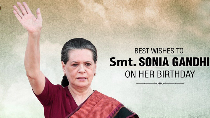 సోనియా గాంధీ బర్త్ డే …మోదీ ఇతర ప్రముఖుల గ్రీటింగ్స్