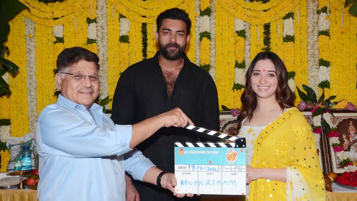 మోర్ ఫన్ తో వెంకటేశ్-తమన్నా, వరుణ్ తేజ్-మెహ్రీన్ కాంబినేషన్ లో  ‘ఎఫ్ 3’ ప్రారంభం