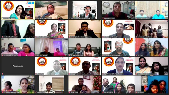 అంతర్జాలంలో ఘనంగా తాల్ క్రిస్మస్ సంబరాలు 2020