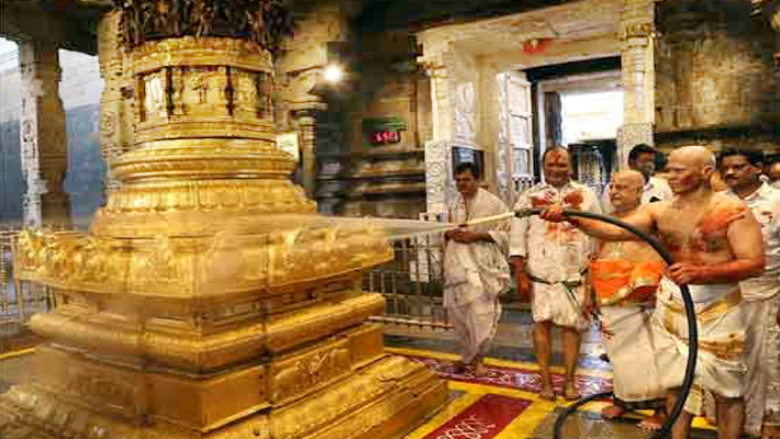 తిరుమలలో వైభవంగా కోయిల్ ఆళ్వార్ తిరుమంజనం