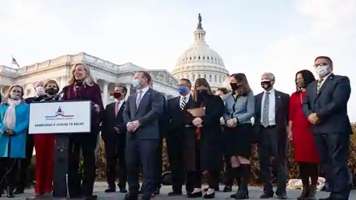 66 లక్షల కోట్ల కోవిడ్ ప్యాకేజీకి అమెరికా ఆమోదం