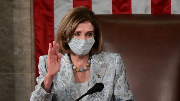 అమెరికా హౌస్ స్పీకర్గా తిరిగి ఎన్నికైన నాన్సీ పెలోసీ అమెరికా హౌస్ స్పీకర్గా తిరిగి ఎన్నికైన నాన్సీ పెలోసీ