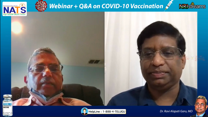 కోవిడ్ వ్యాక్సిన్లపై అవగాహనకు నాట్స్ వెబినార్