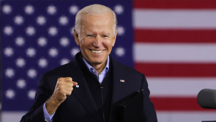 అమెరికా అధ్యక్ష పీఠం జో  బైడెన్‍ దే