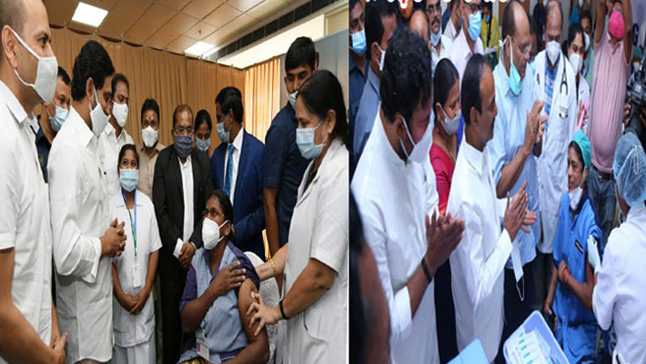 తెలుగు రాష్ట్రాల్లో వ్యాక్సిన్‌ పంపిణీ ప్రారంభం