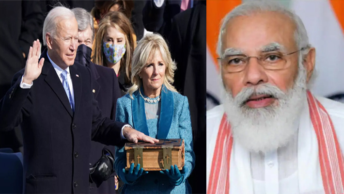 జో బైడెన్ కు ప్రధాని మోదీ అభినందనలు