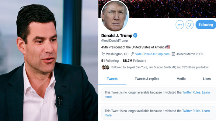 డొనాల్డ్ ట్రంప్ కు ట్విటర్ షాక్