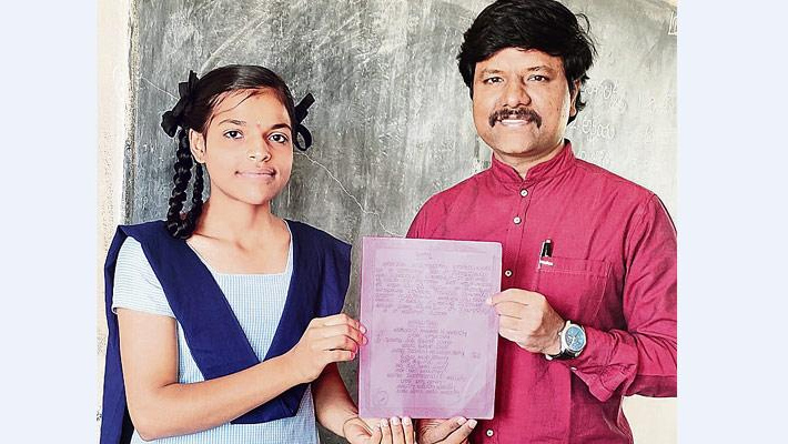 అరోతరగతి చదువుతున్న అల్పనకు.. ఉపరాష్ట్రపతి అభినందనలు