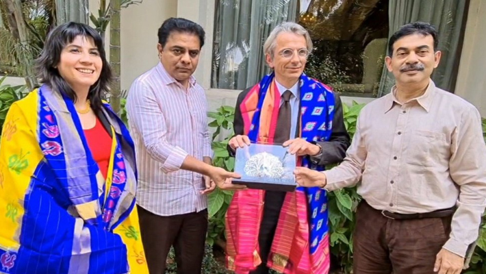 ఫ్రాన్స్ పారిశ్రామికవేత్తలకు మంత్రి కేటీఆర్ ఆహ్వానం