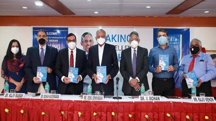 Dr. V. Mohan launches his Autobiography – Making Excellence a Habit Dr V Mohan Launches His Autobiography Making Excellence A Habit