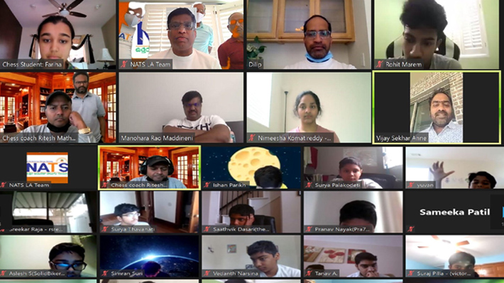 లాస్ ఏంజిల్స్ లో నాట్స్ చదరంగం పోటీలు – టోర్నమెంటుకు విశేష స్పందన