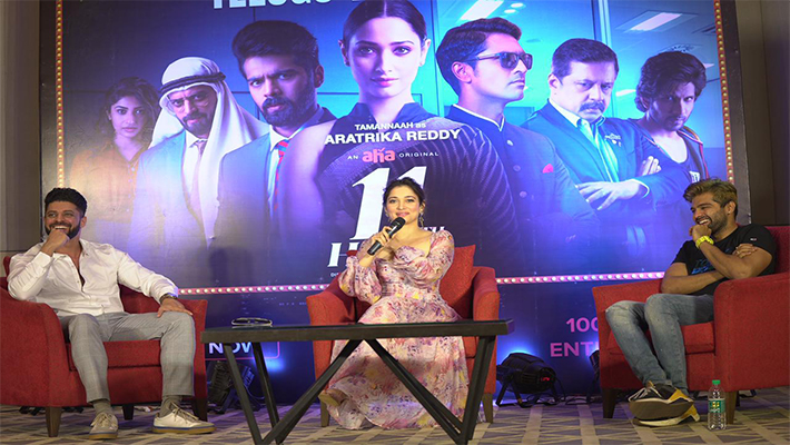 `ఆహా`లో ప్ర‌సార‌మ‌వుతున్న ఎమోష‌న‌ల్ థ్రిల్లింగ్ వెబ్ సిరీస్ `లెవ‌న్త్ అవ‌ర్‌`కు చాలా మంచి రెస్పాన్స్ వ‌చ్చింది:  త‌మ‌న్నా