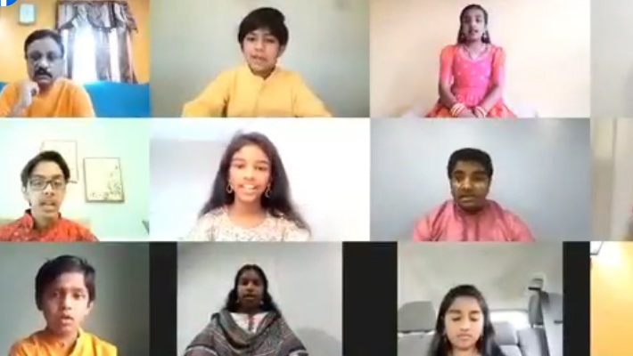 ఆకట్టుకున్న ‘పాఠశాల’ పిల్లల రామగానం