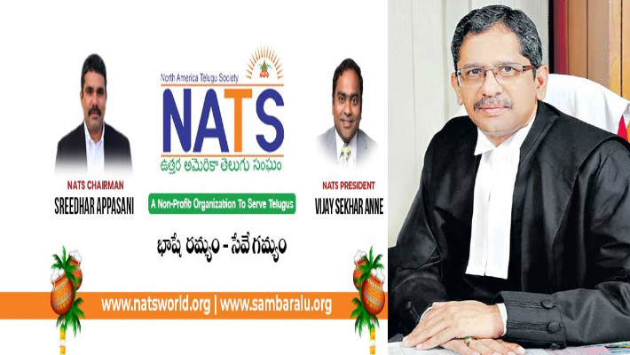 సుప్రీకోర్టు చీఫ్ జస్టిస్ ఎన్.వి. రమణకు నాట్స్ అభినందనలు