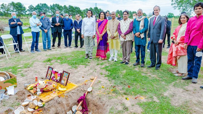 హ్యూస్టన్ లో తెలుగు భవనం…ఘనంగా భూమిపూజ