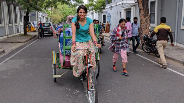 రకుల్ రిక్షా తొక్కింది ఎందుకో తెలుసా?