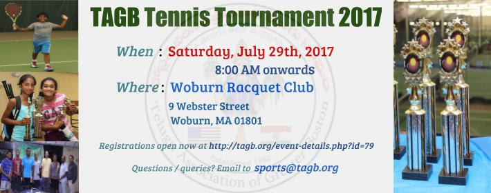 TAGB Annual Tennis Tournament – 2017