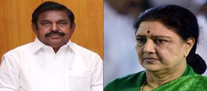 చిన్నమ్మకు ఝలక్ ఇచ్చిన పళనిస్వామి