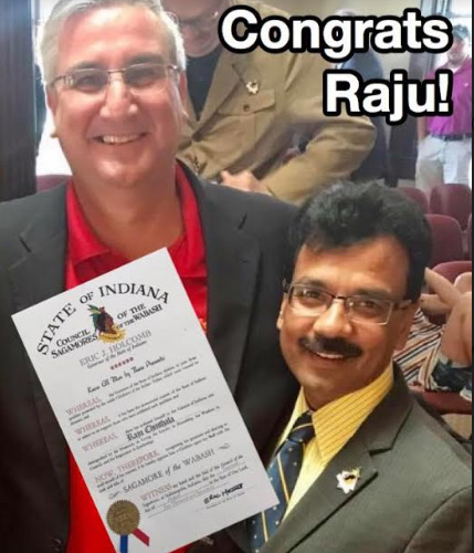 రాజు చింతలకు అవార్డు