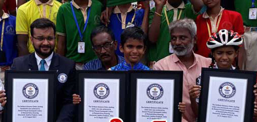 లింబో స్కేటింగ్‌లో ఒకేరోజు నాలుగు గిన్నిస్‌ రికార్డులు