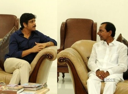 సీఎం కేసీఆర్‌ని కలిసిన నాగ్‌