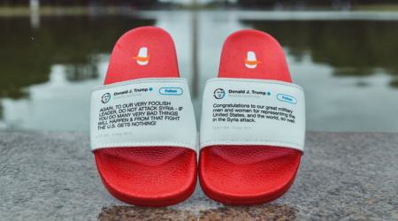 మార్కెట్లోకి డొనాల్డ్‌ ట్రంప్‌ చప్పల్స్‌