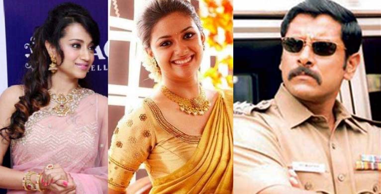 విక్రమ్ కు జోడీగా కీర్తి, త్రిష…