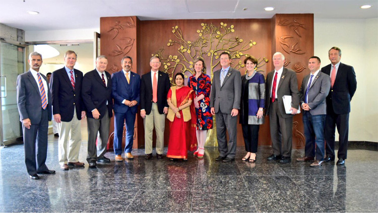 అమెరికా ప్రతినిధులతో సుష్మ భేటీ