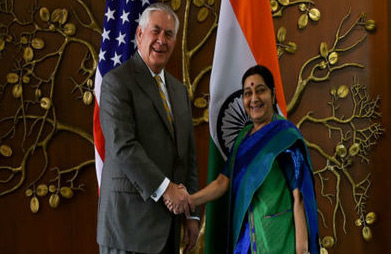 సుష్మాతో అమెరికా విదేశాం మంత్రి భేటీ