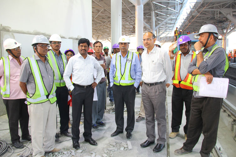 Begumpet to Ameerpet to SR Nagar ready for Trial Run