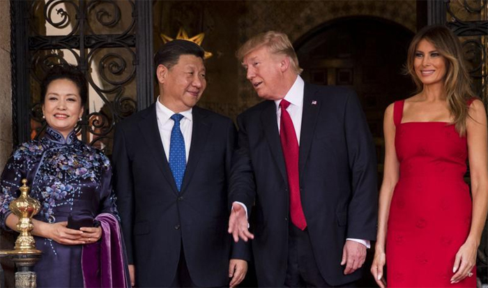 Donald Trump Meets Chinese President Xi Jinping 