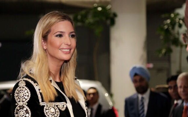 ఇవాంకా ట్రంప్ కు ఘనస్వాగతం