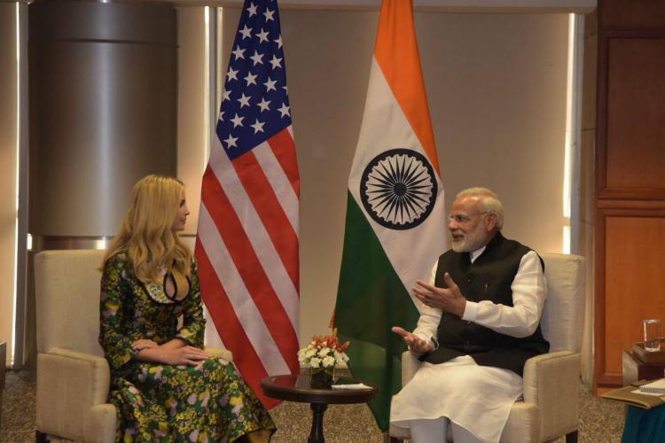 Modi meets Ivanka Trump