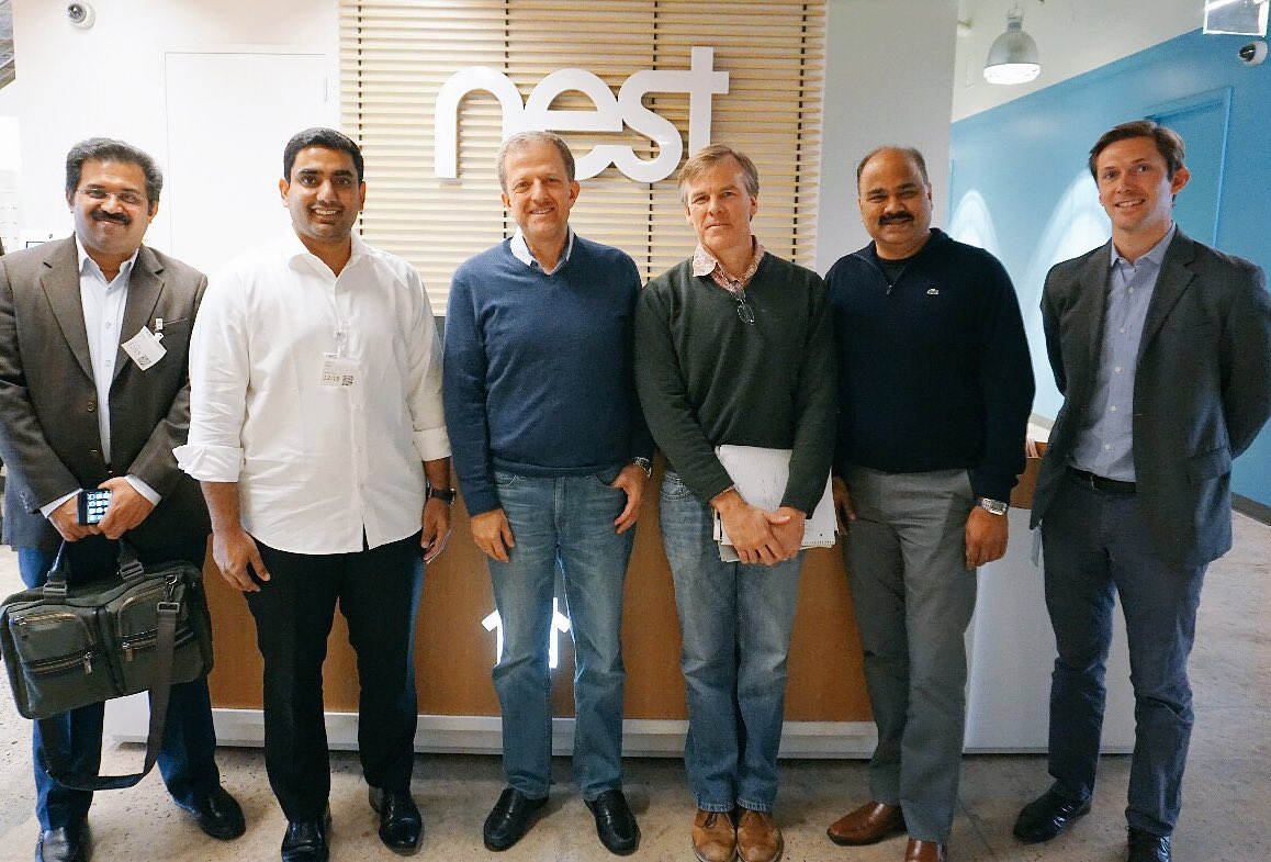 Nara Lokesh Meets CEO of Google Nest Nara Lokesh Meets CEO of Google Nest
